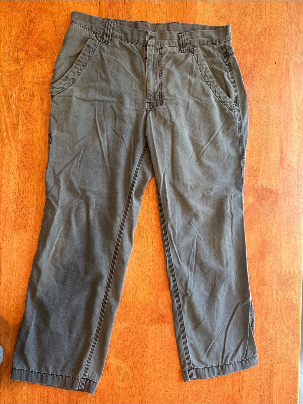 Men's 36 Short North Face Casual Straight-Leg Pants - Gray